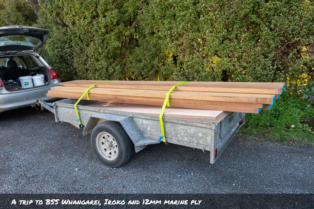 timber on trailer