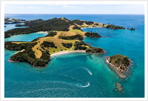 bay of islands stock photography